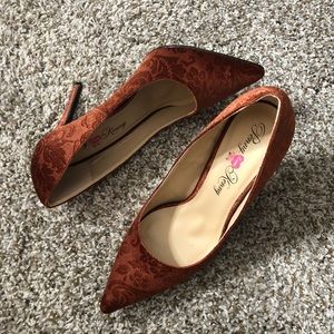 Penny Loves Kenny Velvet Pumps Size 10
